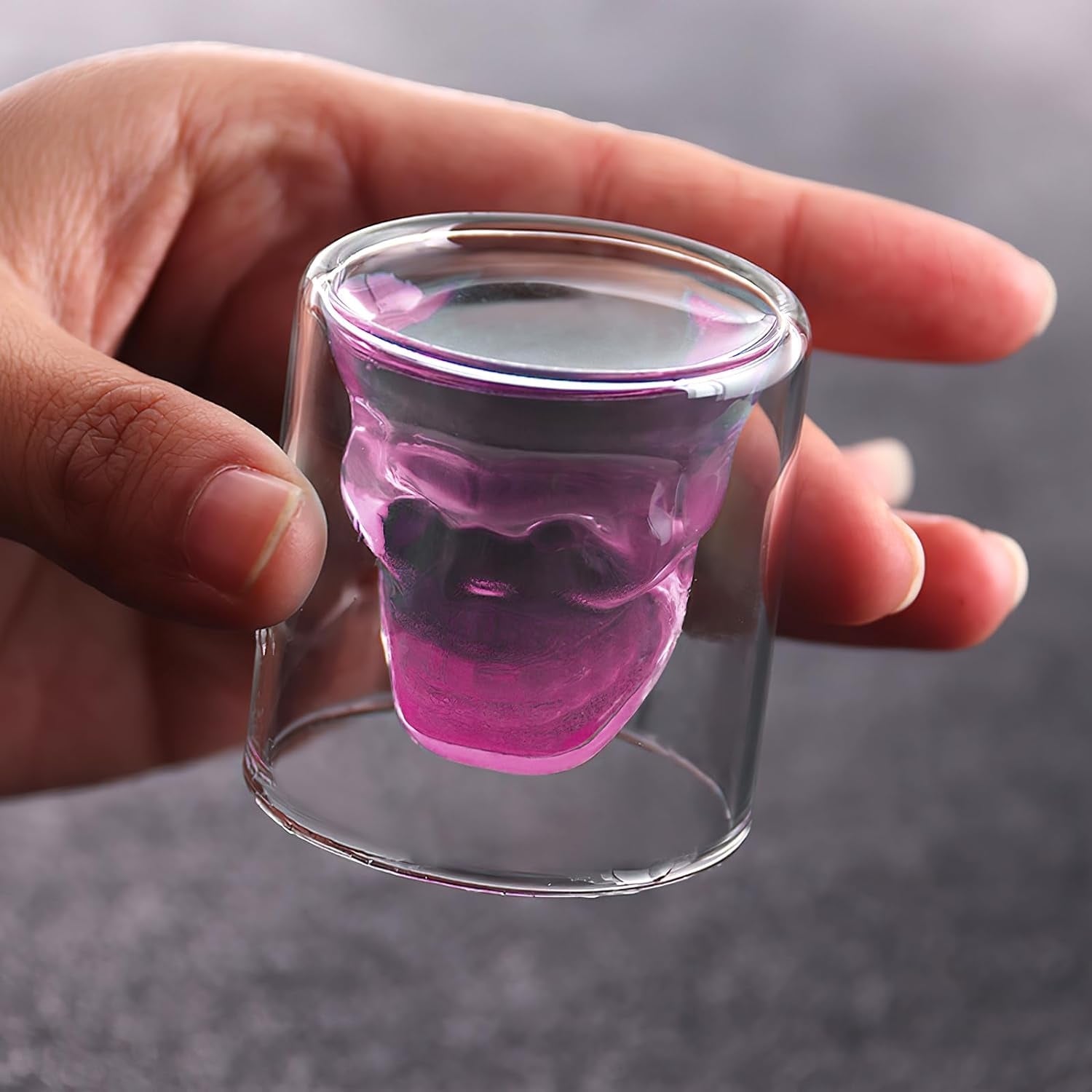 Totenkopf Gläser Set 4 Stück Skull Schnapsgläser Shot 20ml für Party Halloween