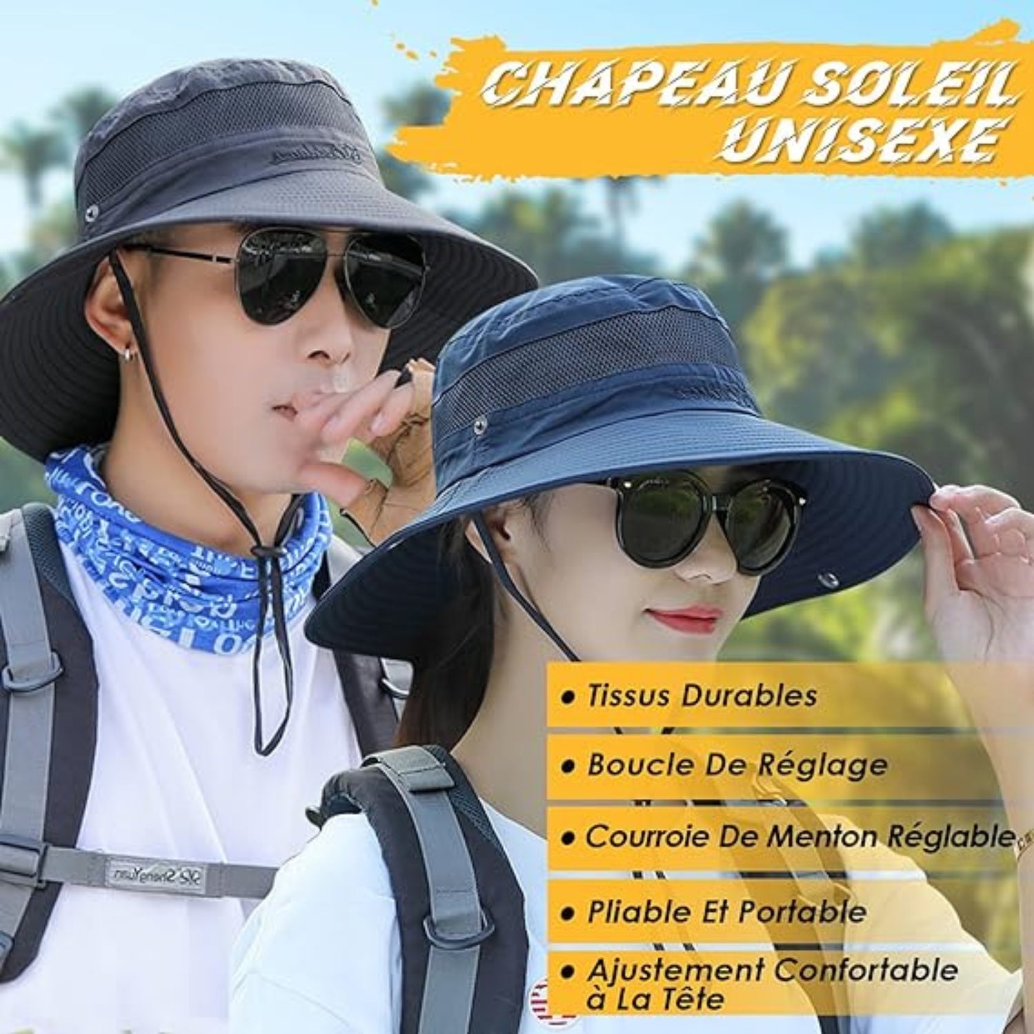 Damen Sonnenhut Outdoor Sommer Wanderhut Damen UV-Schutz Bucket Cap Faltbar Mesh Krempe Zum Safari Angeln Beige Breite Krempe Atmungsaktiv