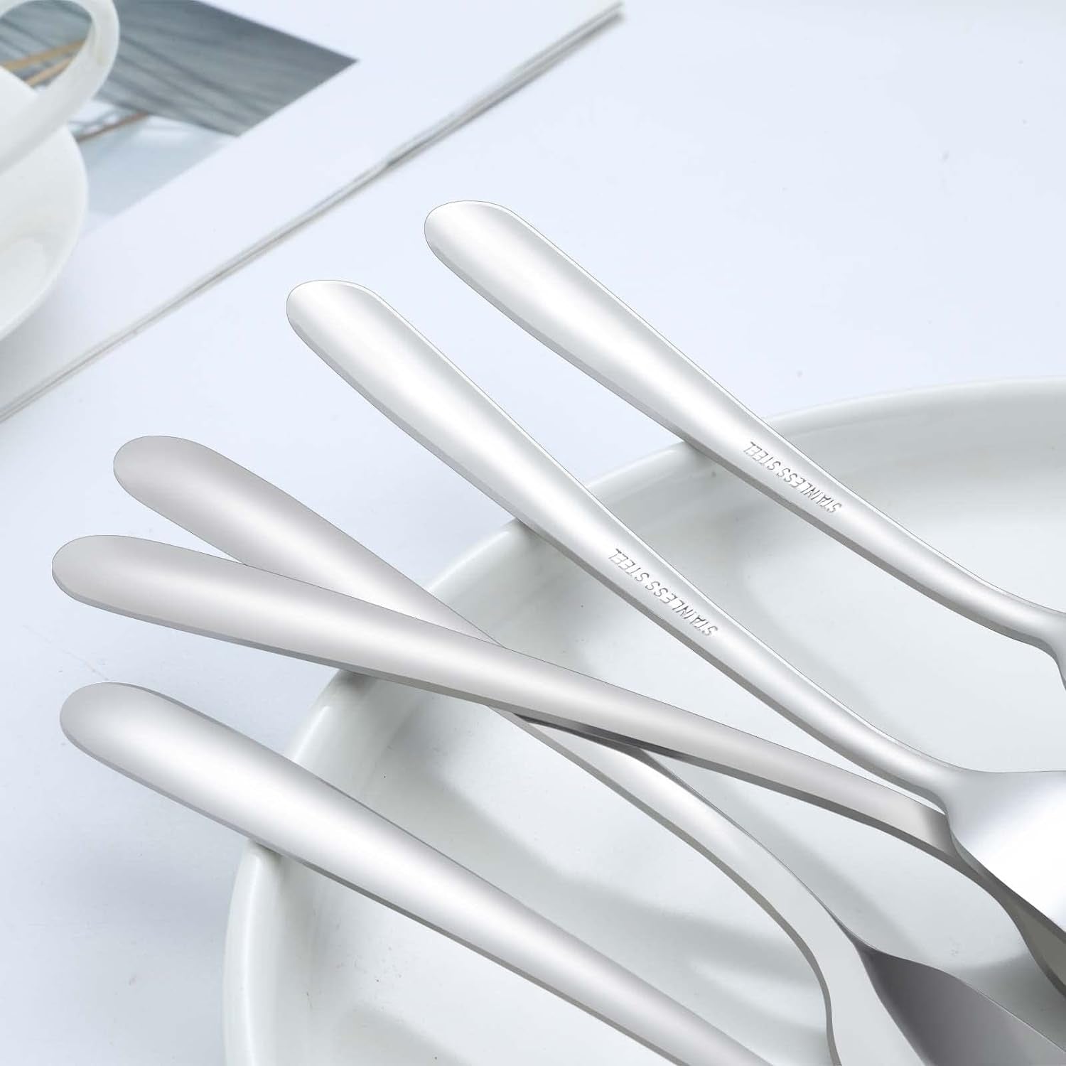 Teelöffel Set Kaffeelöffel Set 24 Stück Edelstahl Kaffeelöffel 5,71 Inch(14,5cm) Espressolöffel Dessertlöffel Kleine Löffel Spülmaschinenfest