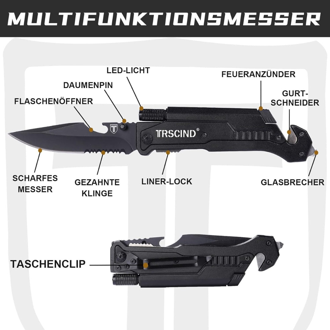 Outdoor Messer Klappmesser Valentinstag Geschenk für Ihn Männer Survival Tool