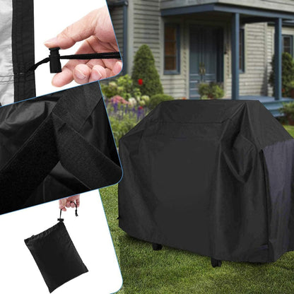 Grillabdeckung Wetterfest Abdeckplane Wasserdicht 420D Oxford Gasgrill Abdeckplane Wasserdicht Grillschutzhülle 117 x 66 x 117 cm Reißfest UV Schutz