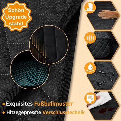Hundedecke Auto Rückbank mit Isofix für Kindersitz 135×120cm Wasserdicht Rutsch Kratzfeste Auto Hundedecke Rücksitz Hundeschutz Rückbank Hundeschutz