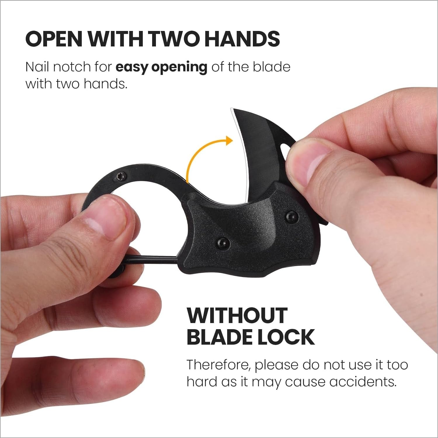 Schlüsselanhänger Messer Schwarz Klappmesser Geschenke für Männer EDC Messer Faltbar Mini Taschenmesser mit Karabiner Messer Outdoor Gürtelmesser