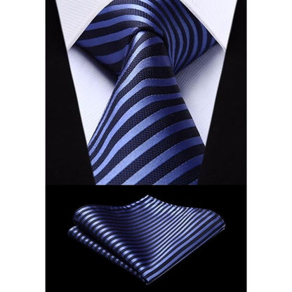 XXL Krawattenset 3 Krawatten in Box Herren Krawatten Set Los 5 Stück Krawatte mit Einstecktuch Klassisch Hochzeit Seidenkrawatte Einstecktuch
