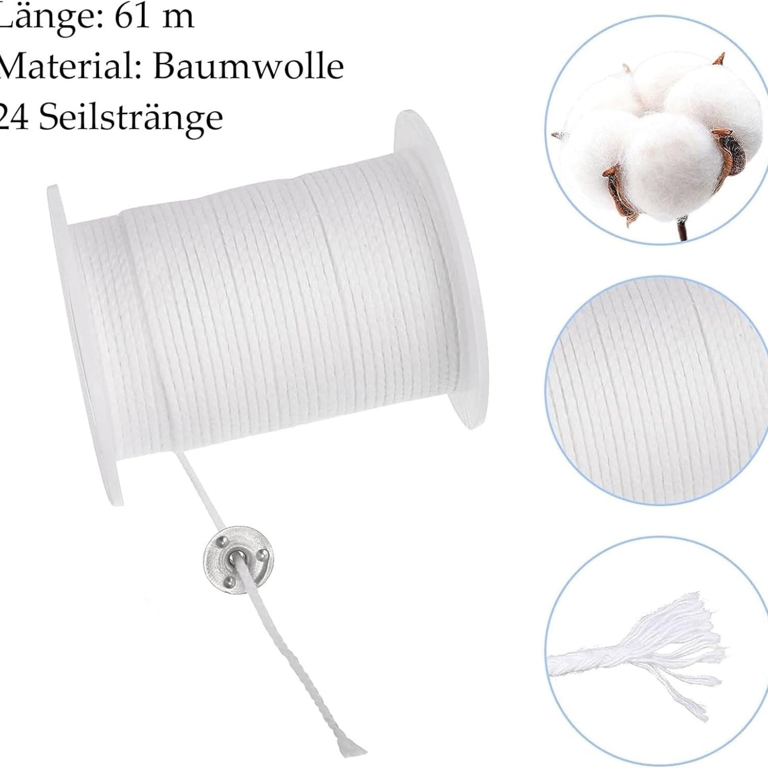 Kerzen Selber Machen Set Geschenke für Frauen 500g Wachs 61m Docht 5 Farben Dochthalter Schmelztopf Kerzenherstellung DIY Kit