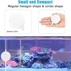 Leise Aquarium Luftpumpe 1W <35dB Sauerstoffpumpe mit Rückschlagventil Zubehör