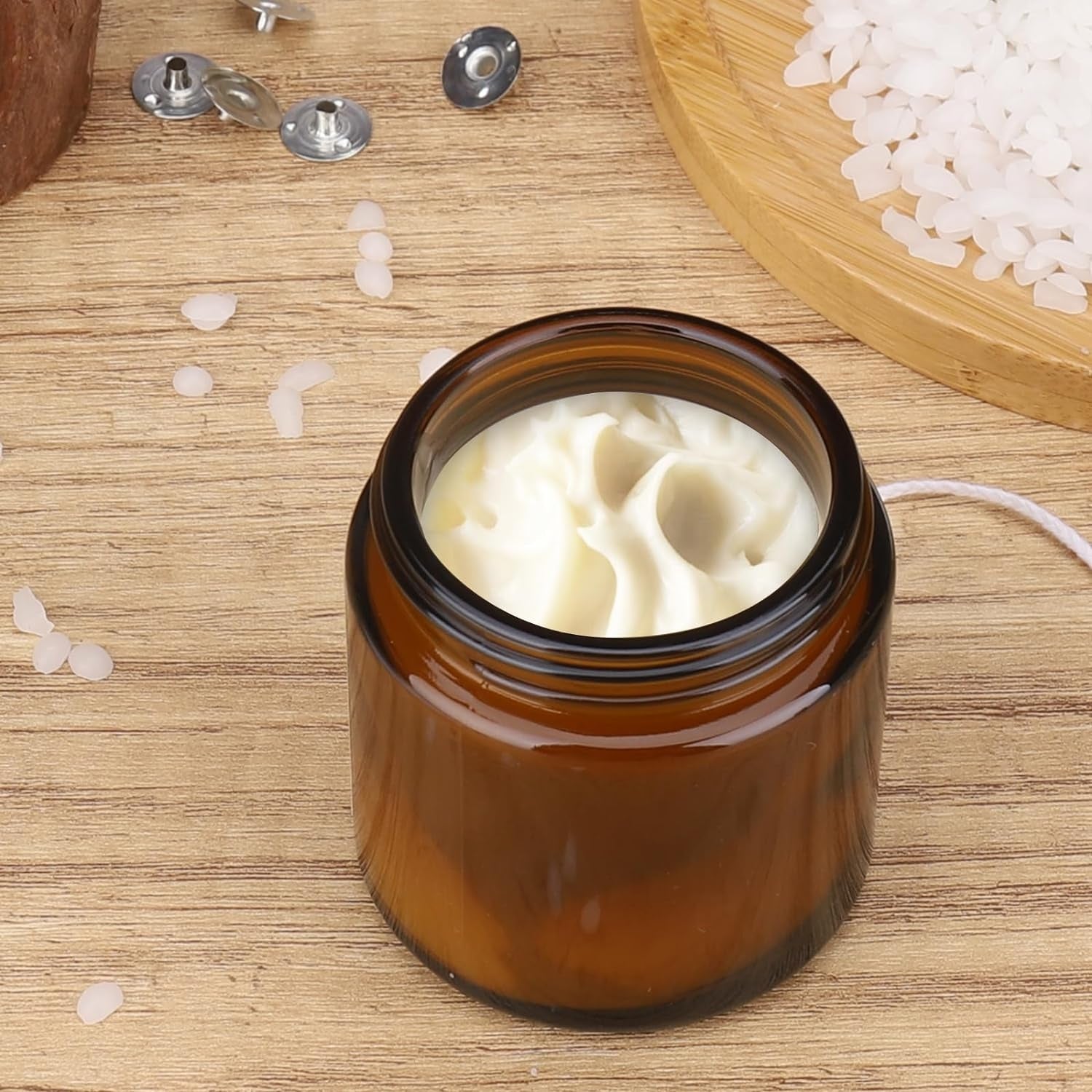 Bienenwachs Pastillen Kerzenwachs Weiß 1000g Bienenwachs für Kerzen Kerzenwachs zum Gießen Bio Bienenwachs für Kosmetik DIY Kerzen Gießen