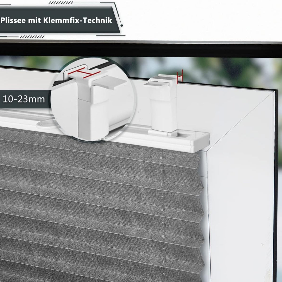 plissee klemmfix ohne bohren jalousien fenster plissee verdunkelung grau 100x140cm thermo plissee klemmfix verdunklung jalousien zum klemmen plissee