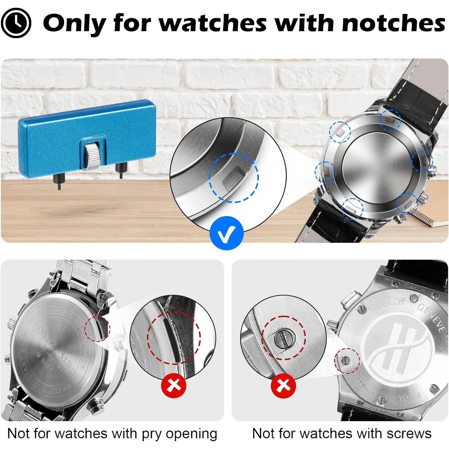 Uhrmacher Schraubendreher Set Schraubendreher Batteriewechsel Uhrenwerkzeug Gehäuseöffner Uhrenöffner Uhrenarmband austauschen Federstegwerkzeug