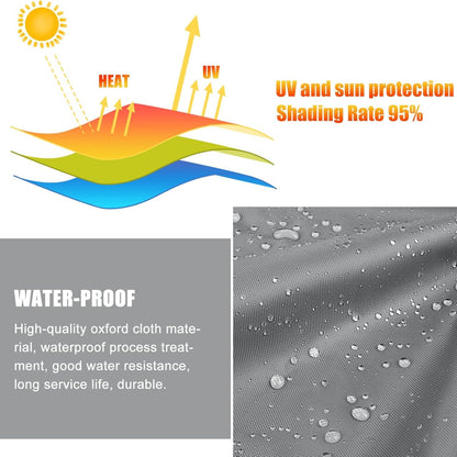 Günstiges Sonnensegel Rechteckig 2x3m Grau Sonnensegel 95% UV-Strahlen Blockiert und Wasserdicht Sonnensegel mit 5 Freiem Seil für Rasenflächen