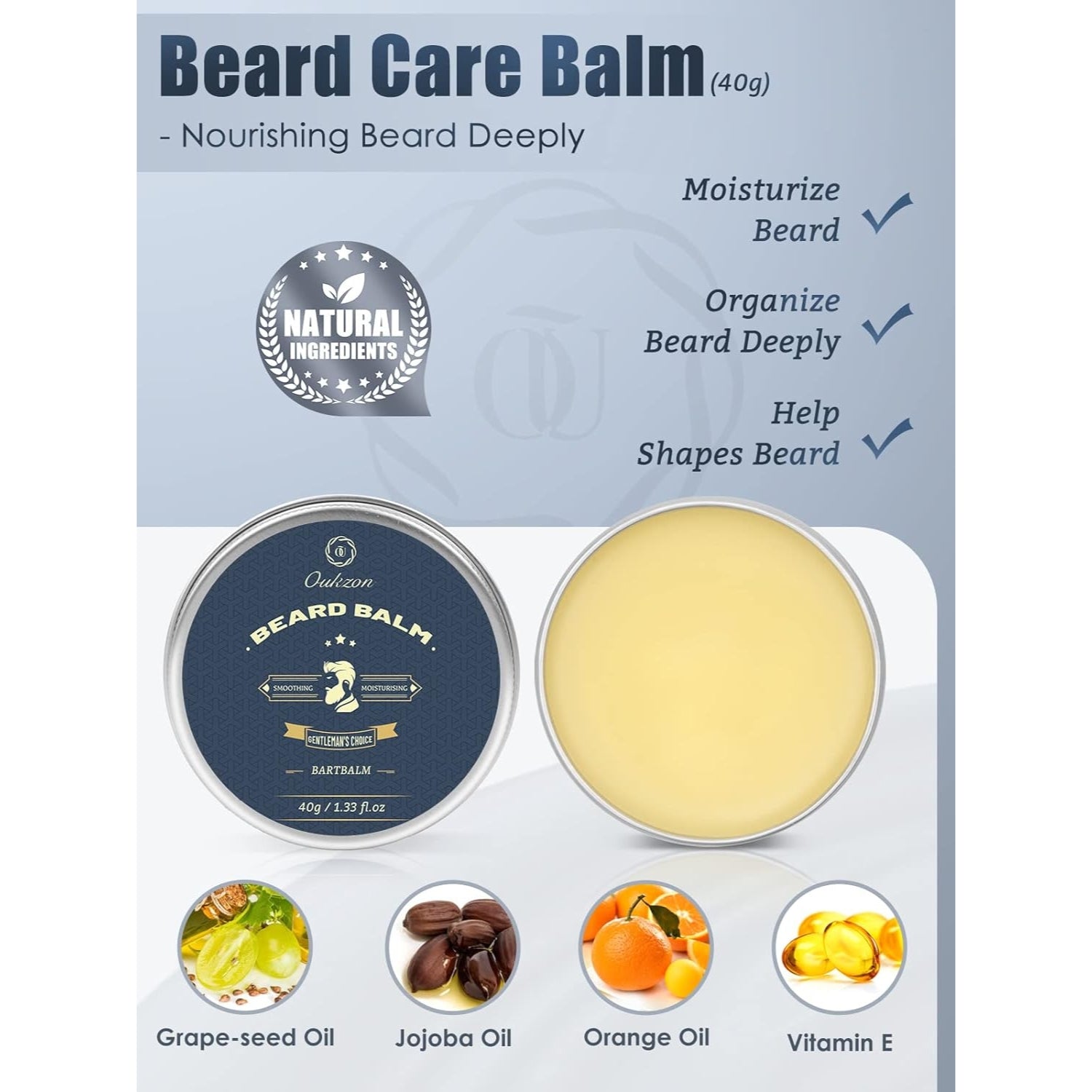 Bartwuchsmittel Männer Set mit Bartroller 0,25mm Öl Balsam Schere Bartwuchs Kit