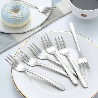 Kuchengabel Set Dessertgabel Set 24 Stück (14,5cm) Edelstahl Gabeln Spülmaschinenfest Spiegelpoliert Geeignet für Haushalte Restaurants Kantinen