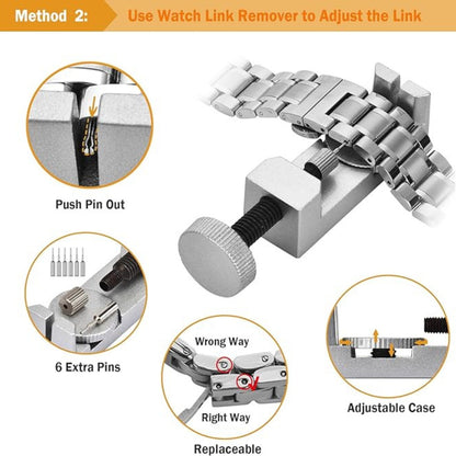 uhren reparatur set werkzeug uhrenwerkzeug uhrmacherwerkzeug 149-tlg Uhrenarmband Werkzeug mit Uhrenarmband Entferner Uhrenöffner Federstegwerkzeug