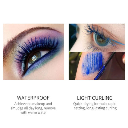 5D Blaue Wimperntusche Wasserfest Volumizing Curling Lange Wimpern Makeup 30ml