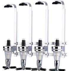 Flaschenhalter Wand und Dosierer Baroptik für Homebar Optik Spender für Spirituosen Bar Butler Getränkespender für Home Pub 4 Fach Ausgezeichnet