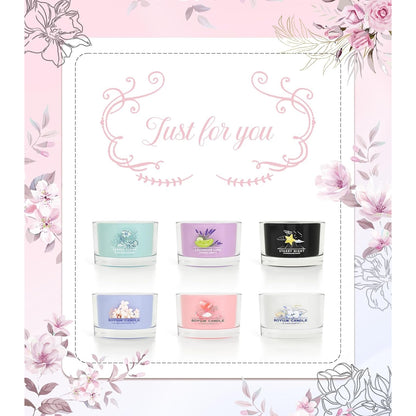Duftkerzen Geschenke für Frauen Duftkerzen Geschenkset 6 Duftkerzen im Glas Entspannungsgeschenke für Frauen Kollektion Eleganter Geschenke