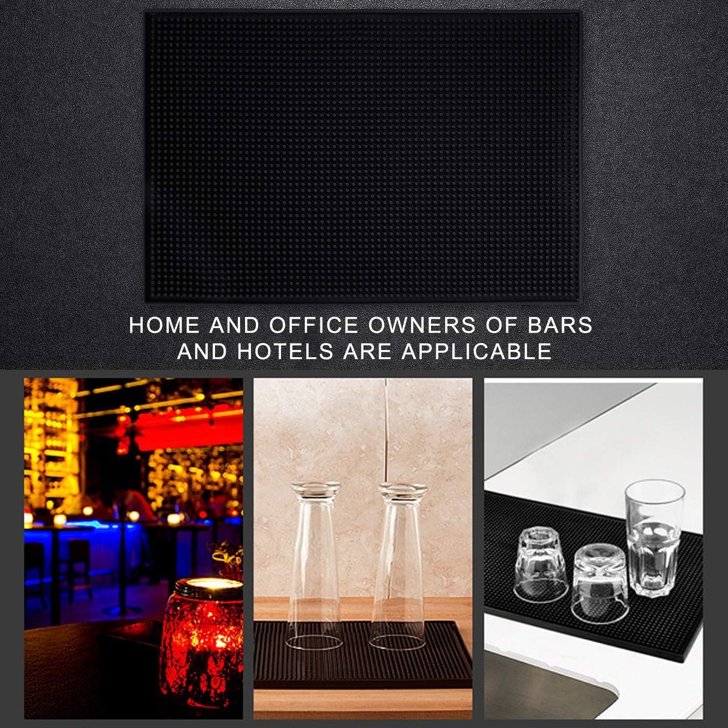 XL Barmatte Küchen Zubehör Bar Service Mat Hochleistungs Silikon Trocknungs Pad für Bar Club Küche Café 30x45cm robust und langlebig spülmaschinenfest