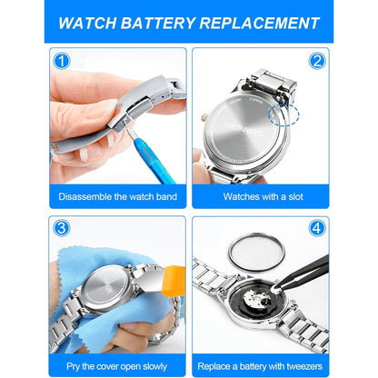 Uhrmacher Schraubendreher Set Uhrmacherwerkzeug Uhr Batteriewechsel Uhrenarmband Verkleinern Gehäuseöffner Stiftausdruck Kürzen Uhrenglieder