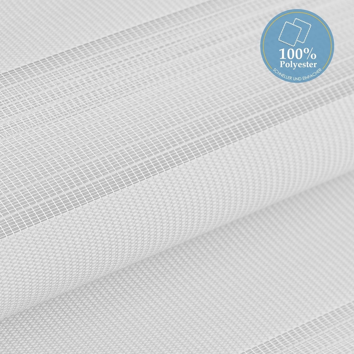 Doppelrollo Klemmfix ohne Bohren Duo Rollos für Fenster Tür mit Bohren weiß 45x150cm Sonnenschutz Klemmrollo Fensterrollo Zebrarollo Seitenzugrollo