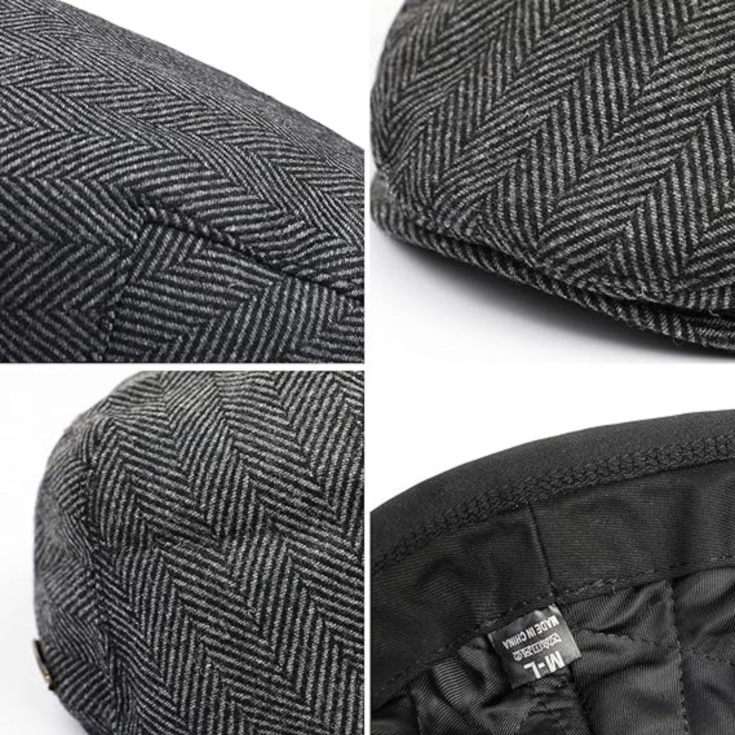 Barett Cap Herren Schiebermütze Schirmmütze Gatsby Schirmmütze Newsboy Flat Cap Baskenmütze 1920 Stil Gatsby Kostüm Accessoires Grau  ca. 59 - 63cm