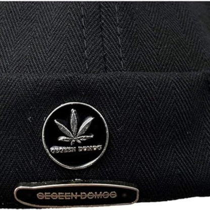 Hut Herren Docker Cap Herren Damen Docker Mütze Seemannsmütze Hafenmütze Herrenhut Bikercap Wandermütze Seemannskappe Kopfumfang Größenverstellbar