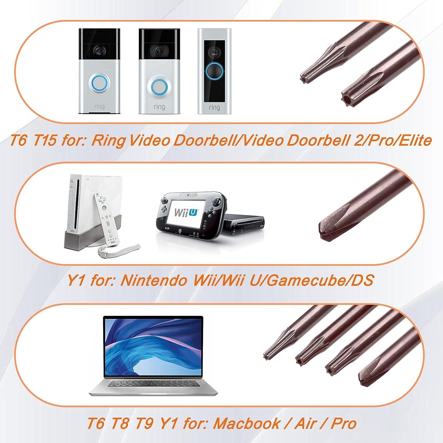 Feinmechaniker Schraubendreher P5 Y00 Y1 T5 T6 T8 T9 T15 Torx mit Einem Spudger für PS3 4 5 Xbox Switch Macbook Laptop Wii
