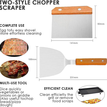 XL Grillbesteck Set 20-TLG Edelstahl Grillspachtel Werkzeugset inklusive Quetschflaschen und Tragetasche Perfekte Grill Geschenke für Outdoor Grillen
