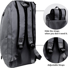 40L Sporttasche Wasserdicht Reisetasche Schuhfach Nassfach Rucksackfunktion