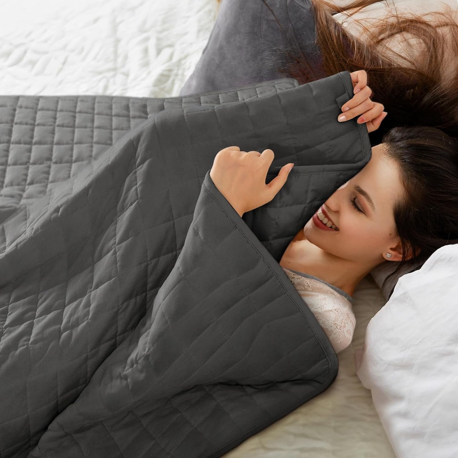 kuscheldecke flauschig sofadecke 150x200cm 7kg blanket therapiedecke