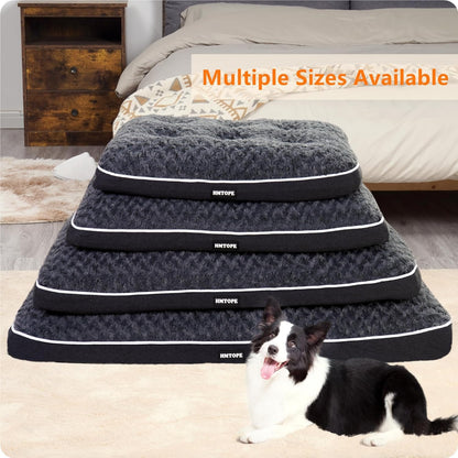 Hundematte für große Hunde 105cm waschbar rutschfest Hundebett dunkelgrau