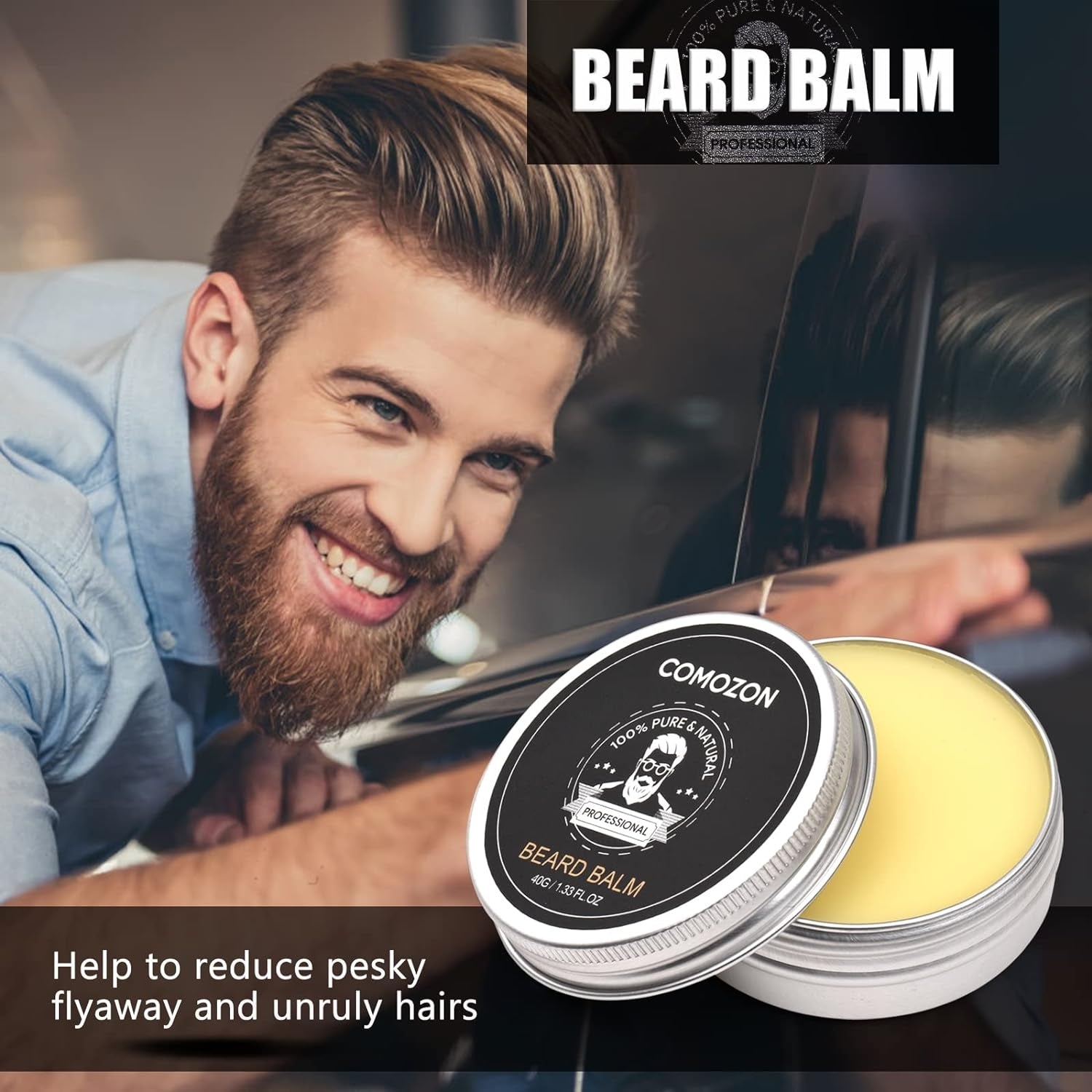 Hochwertiges Bartpflege Set für Männer mit Bartschere Bartöl Bartshampoo Öl Balsam