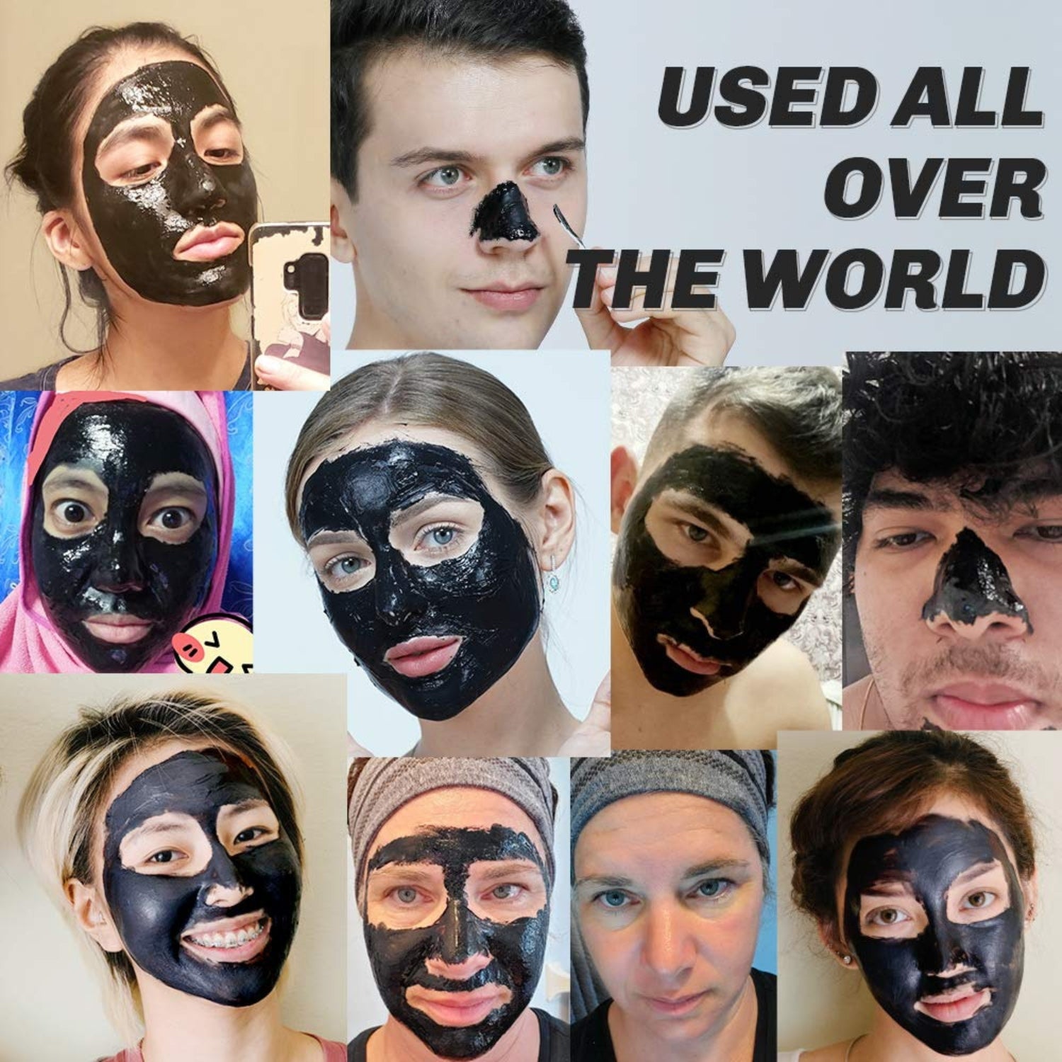 Bambuskohle Peel Off Schwarze Maske Tiefenreinigung Mitesserentfernung 120ml