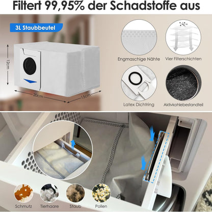 Ecovacs Deebot T20e OMNI Zubehör 6 Staubbeutel 4 Wischtücher 2 Filter 1 Bürste