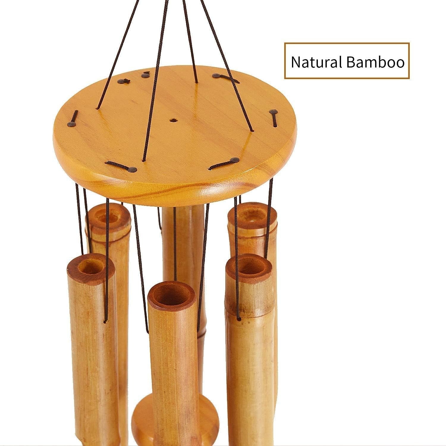 Garten Bambus-Windspiel 81cm Groß Melodische Klänge für Draußen Drinnen