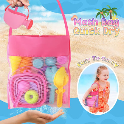 46tlg Sandkasten Spielzeug Eis Set für Kinder mit Schaufel Eimer Sandformen