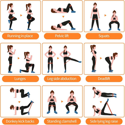 Günstiges Widerstandsbänder Set 5er Set Fitnessband Resistance für Männer Frauen