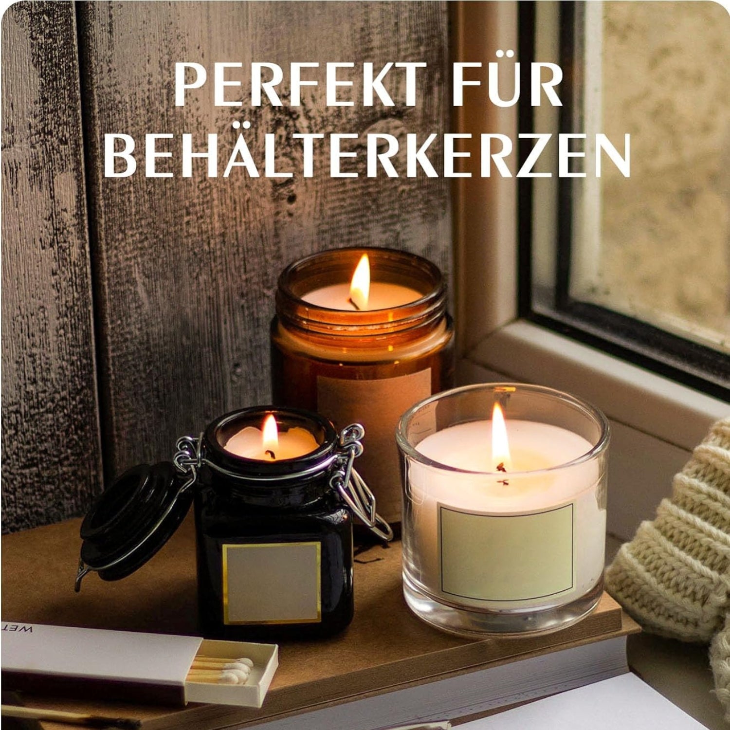 100% Natürlich Sojawachs für Kerzen kerzenwachs zum gießen 1kg Bio Qualität