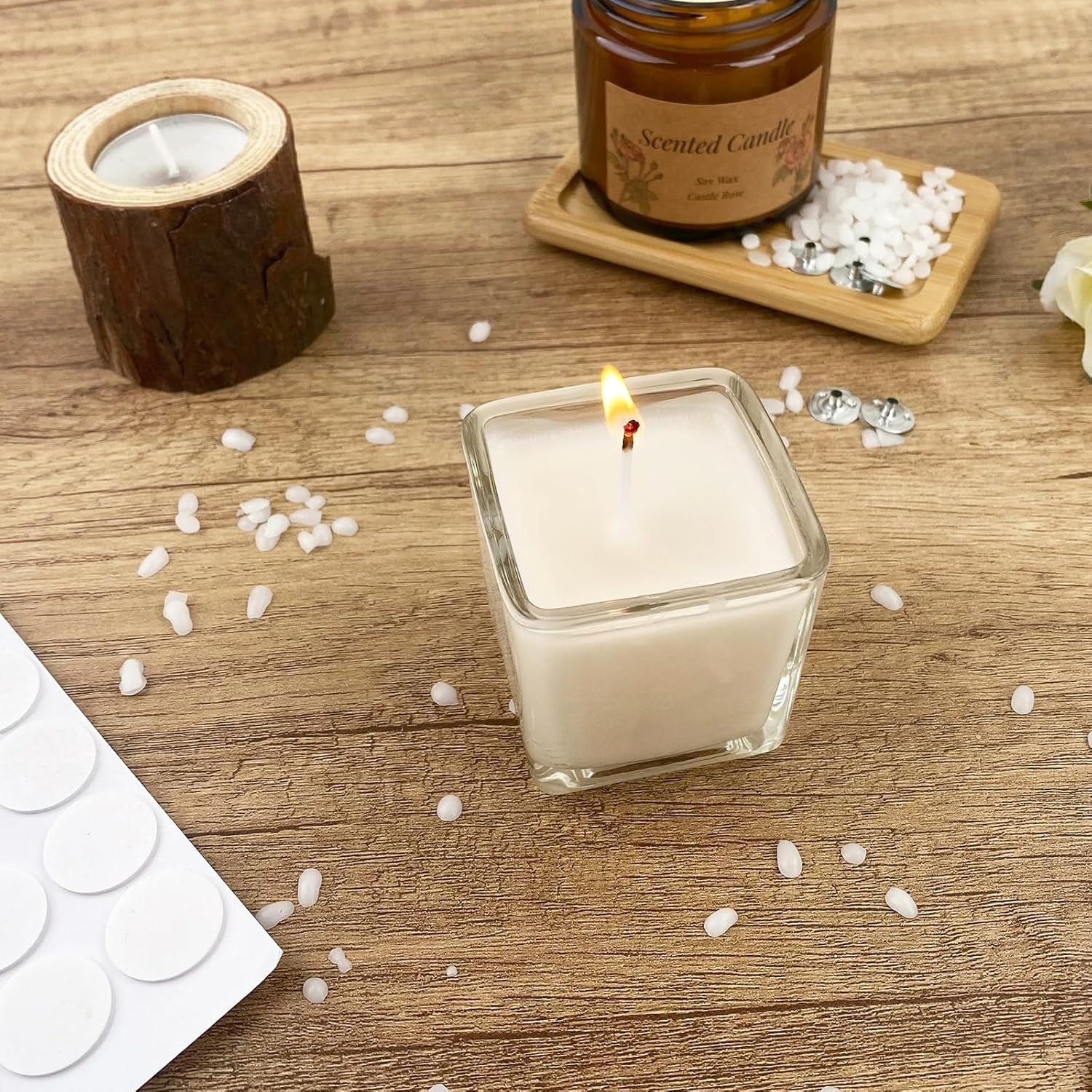 Bienenwachs Pastillen 1000g Bio Kerzenwachs Weiß für Kosmetik DIY