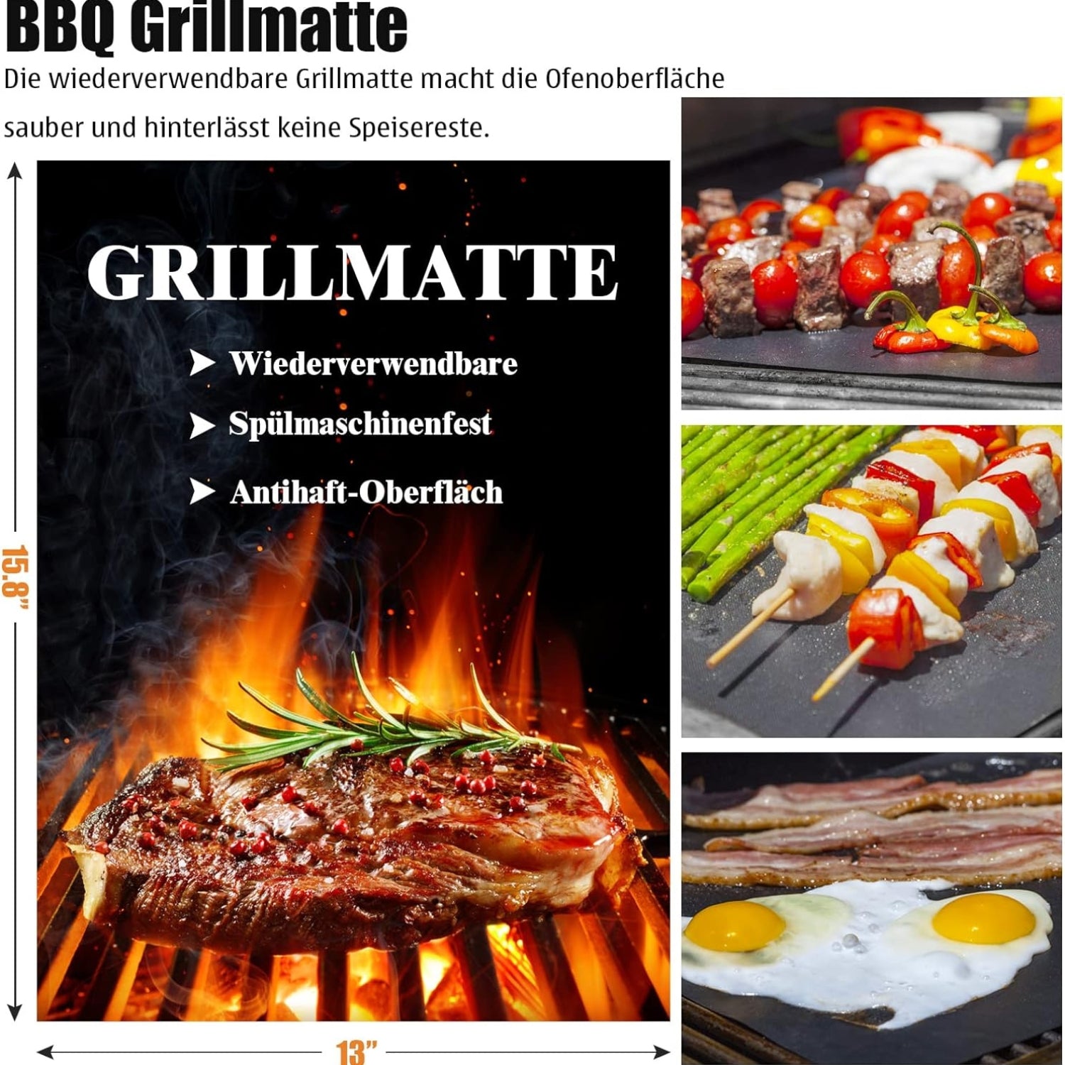 Grillbesteckset 30tlg Geschenk für Männer Campingzubehör Grillzubehör grill geschenke