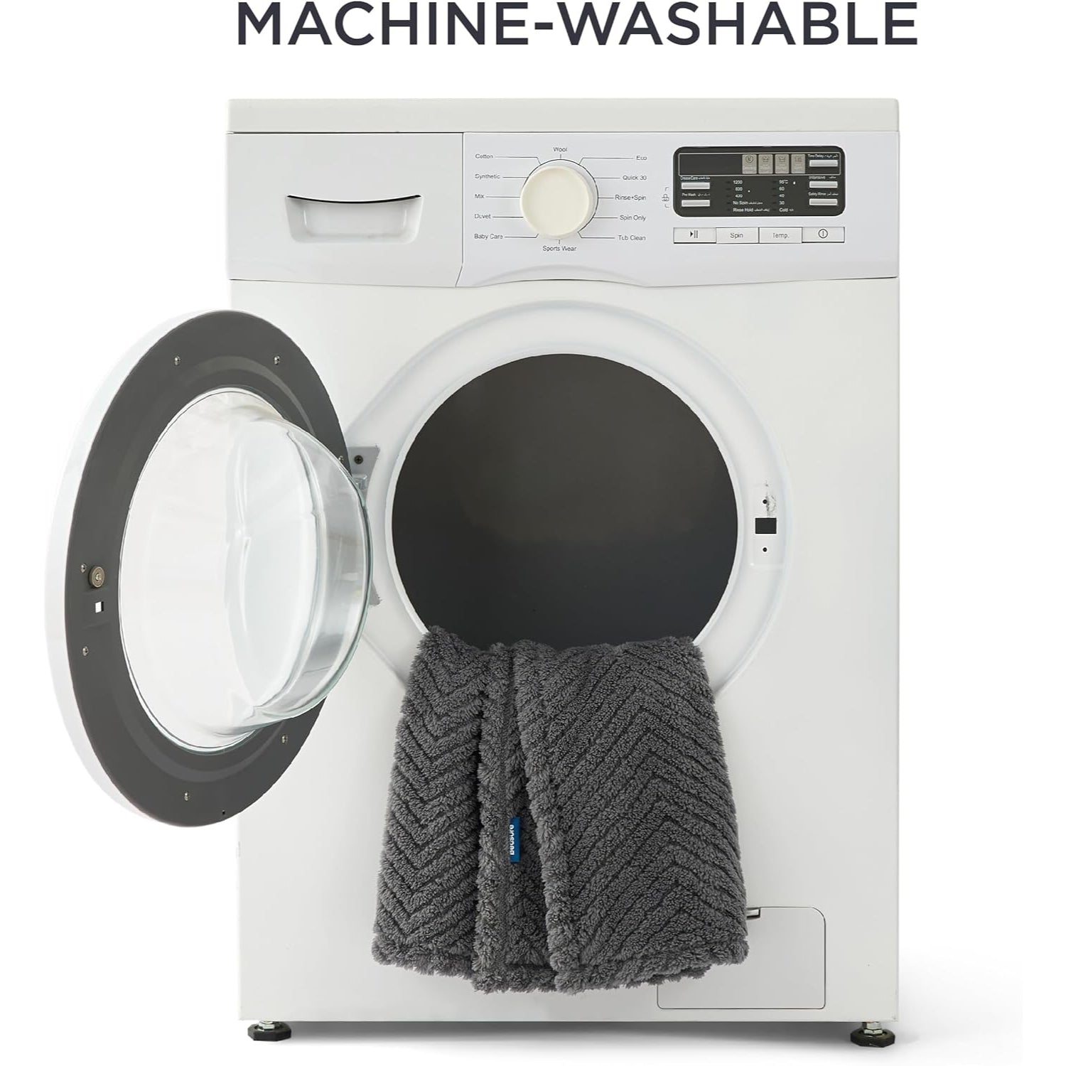 Waschbare Hundedecke Grosse Hunde 120x100 cm Sofa Katzendecke dunkelgrau