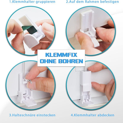 Rollos ohne Bohren Klemmrollos Fenster ohne Bohren Plissee ohne Bohren Klemmfix