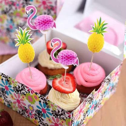 Cocktail Party Zubehör 100 Stück Deko Sticks Papier Pfau Farbmischung