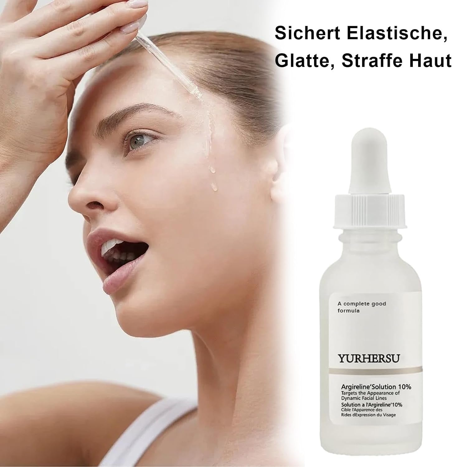 10% Argireline Serum mit Hyaluronsäure Anti-Falten Feuchtigkeit Weiche Haut 30ml