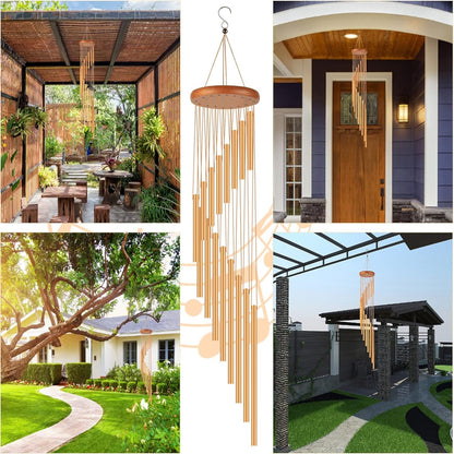 Außenbereich Windspiel 18 Aluminiumrohre 96cm Tiefklang Garten Andenken