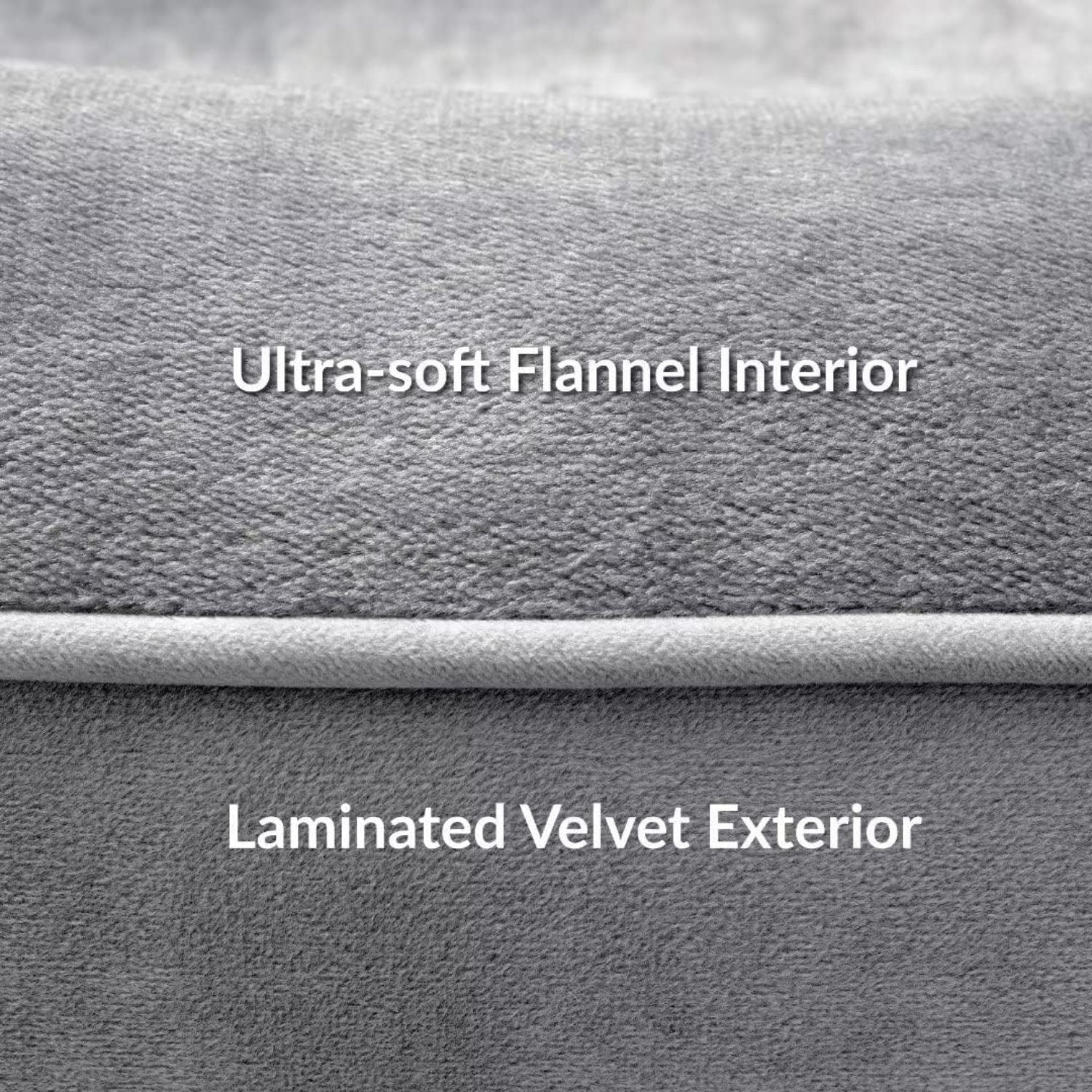 Orthopädisches Hundebett Hundekorb Ergonomisches Hundesofa 106x80 cm grau