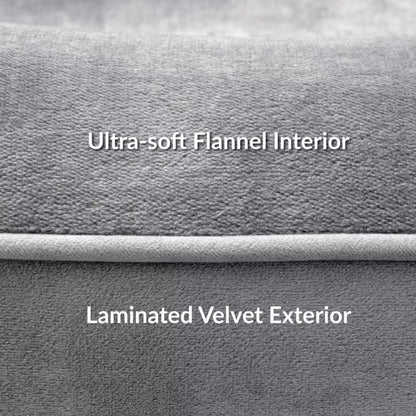 Orthopädisches Hundebett Hundekorb Ergonomisches Hundesofa 106x80 cm grau