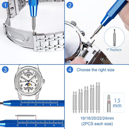 Uhrenarmband Werkzeug Set Uhrmacherwerkzeug Set Einstellen und Ersetzen
