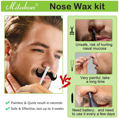 Nose Wax Kits Nasenwachs Set 100g Wachs Applikatoren Männer Frauen