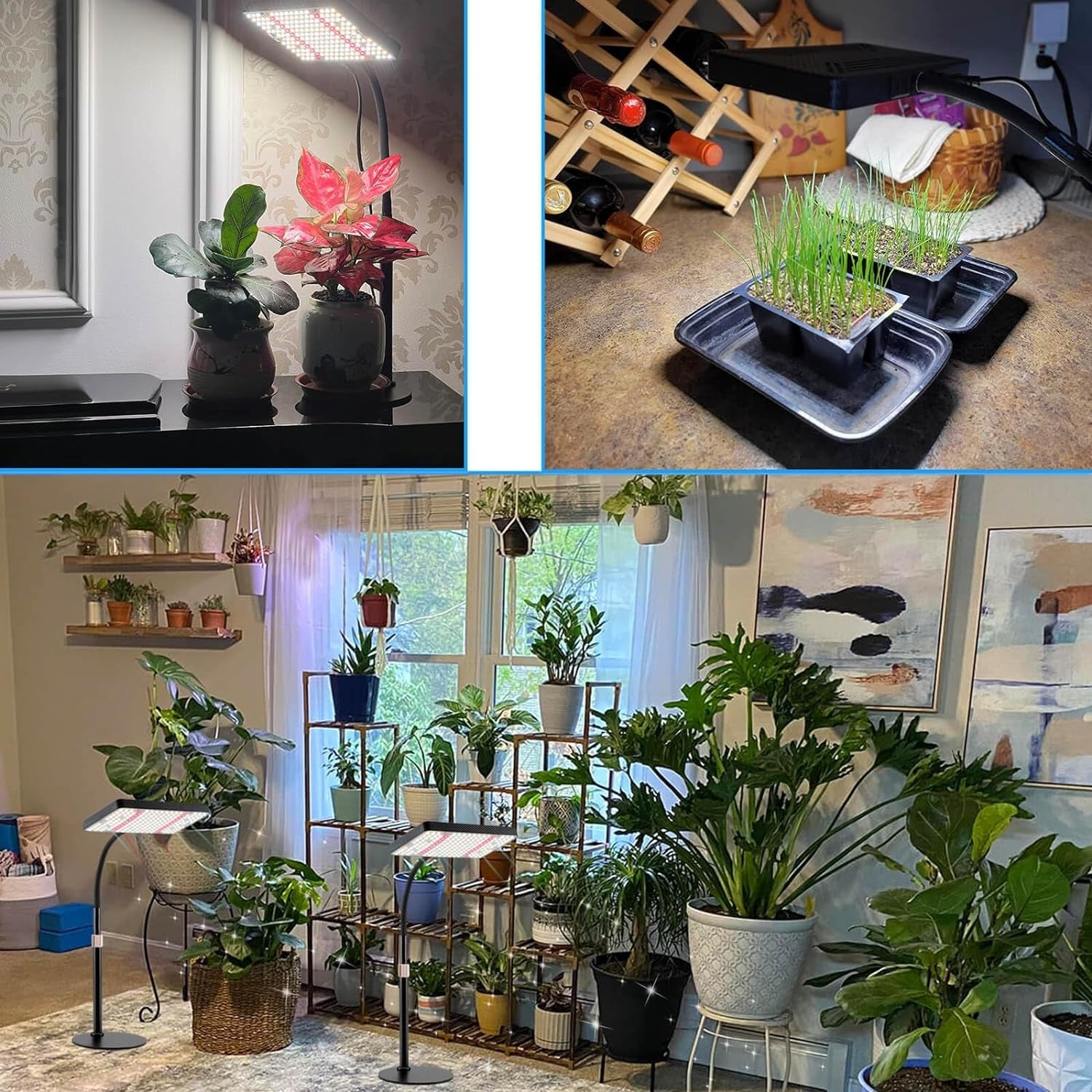 Hochwertige Pflanzenlampe LED Vollspektrum UV-IR Grow Light 208 LEDs