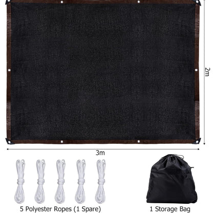 2x3m Schattennetz 90%-95% UV-Schutz Schattiernetz Sonnensegel Schwimmbecken